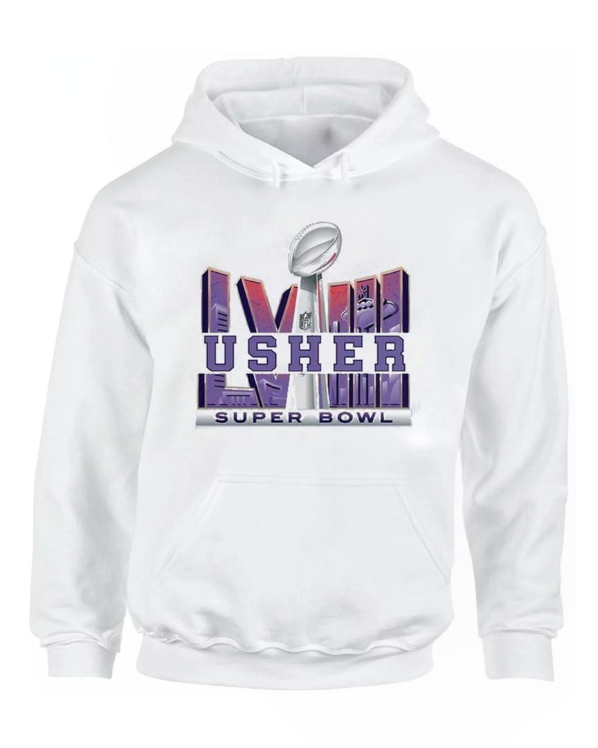 USHER Super Bowl LVIII Logo Hoodie | Naleth
